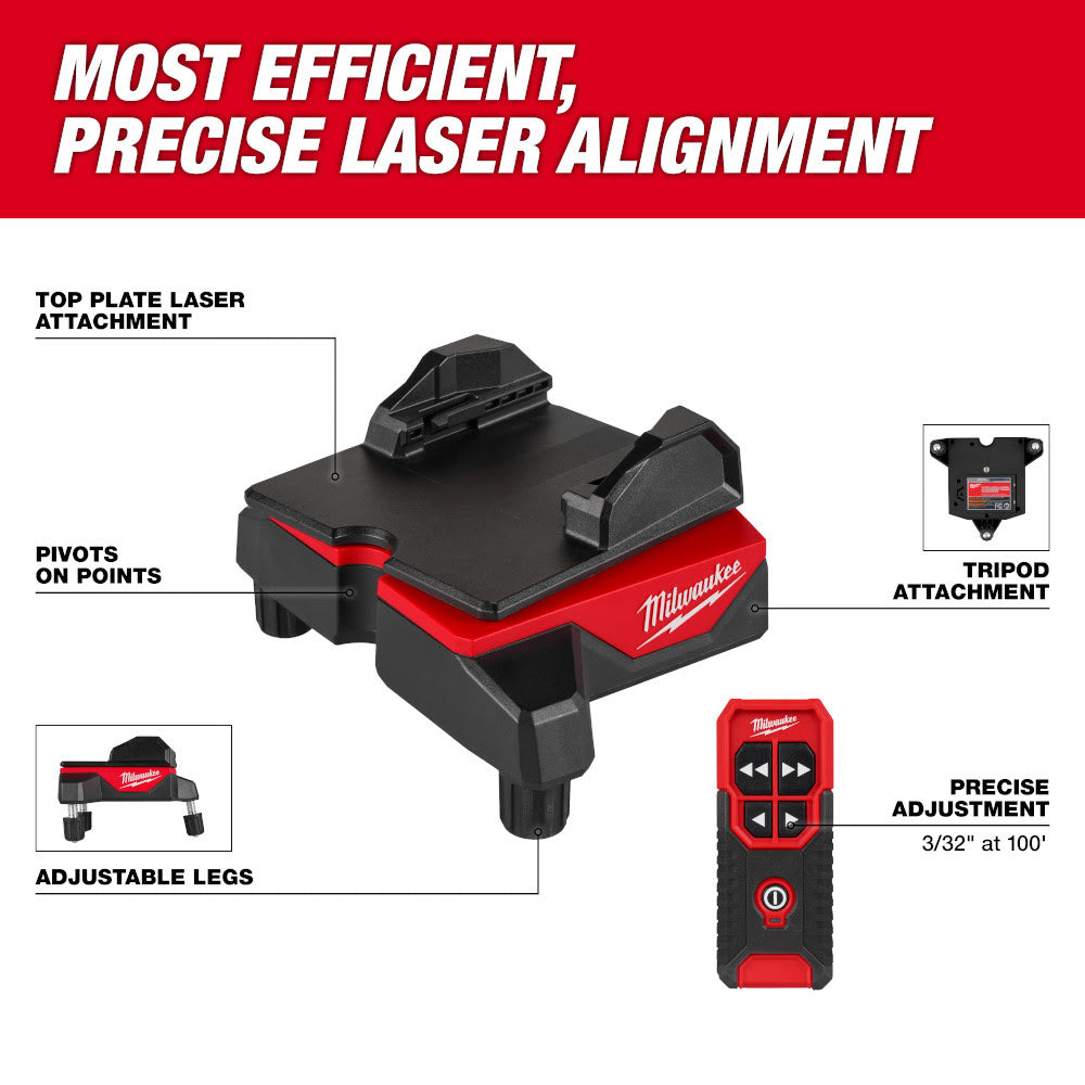 Milwaukee 48-35-1314 Wireless Laser Alignment Base w/ Remote - 4