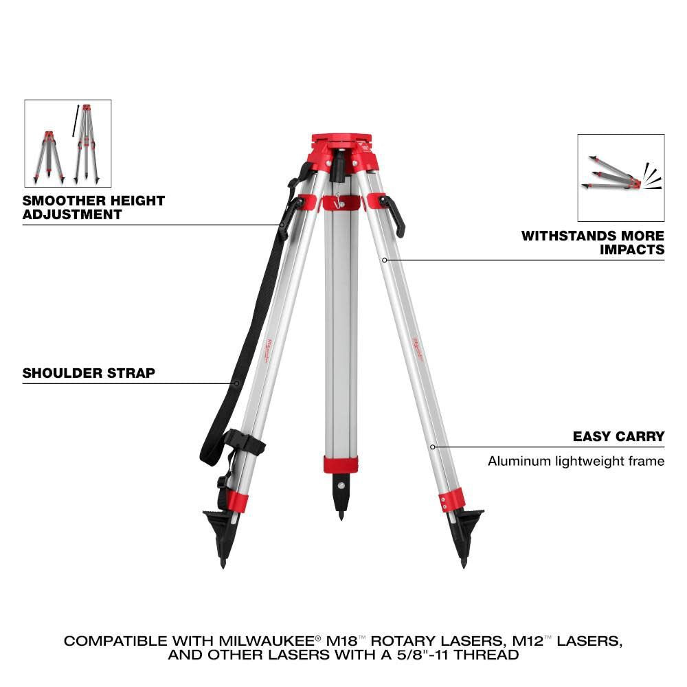 Milwaukee 48-35-3700 Rotary Laser Tripod - 2