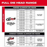 Milwaukee 48-36-1001 1/2" Alloy NPT Portable Pipe Threading Forged Aluminum Die Head - 3