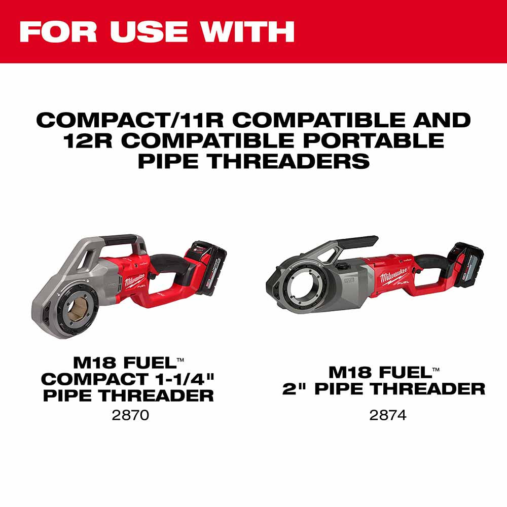 Milwaukee 48-36-1103 1" Alloy NPT Portable Pipe Threading Dies - 3