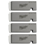 Milwaukee 48-36-1203 1/2"-3/4" High Speed NPT Universal Pipe Threading Dies