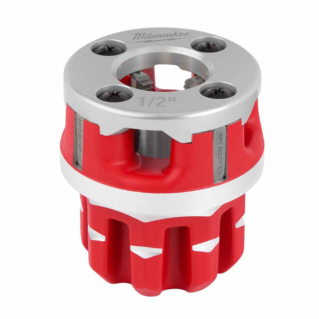 Milwaukee 48-36-1307 Compact 1/2" Alloy NPT Portable Pipe Threading Forged Aluminum Die Head