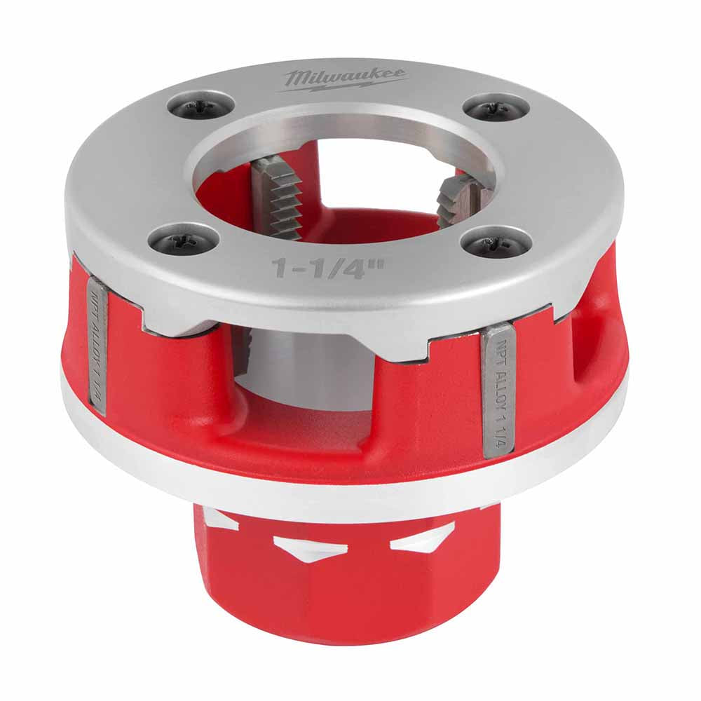 Milwaukee 48-36-1310 Compact 1-1/4" Alloy NPT Portable Pipe Threading Forged Aluminum Die Head