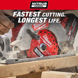 Milwaukee 48-40-0652 6-1/2 " 24T NITRUS Carbide Framing and Demolition Circular Saw Blade (2 Pack) - 2