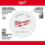 Milwaukee 48-40-0733 7-1/4" 24T Framing Circular Saw Blade 3PK - 3