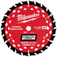 Milwaukee 48-40-0750 7-1/4" 24T NITRUS Carbide Framing & Demolition Circular Saw Blade