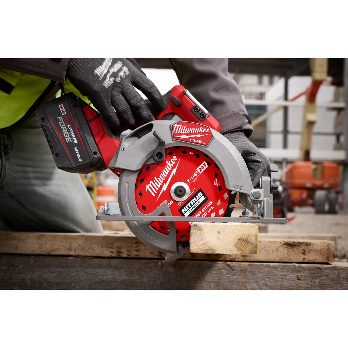 Milwaukee 48-40-0752 7-1/4" 24T NITRUS Carbide Framing & Demolition Circular Saw Blade 2 Pack - 11