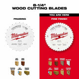 Milwaukee 48-40-0822 8-1/4" 40T Fine Finish Circular Saw Blade - 5