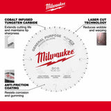 Milwaukee 48-40-0824 8-1/2" 40T General Purpose Circular Saw Blade - 4