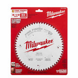 Milwaukee 48-40-0826 8-1/2" 60T Fine Finish Circular Saw Blade - 6