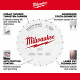 Milwaukee 48-40-1020 10" 24T Ripping Circular Saw Blade - 4