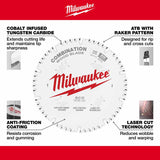 Milwaukee 48-40-1026 10" 50T Combination Circular Saw Blade - 4