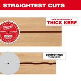 Milwaukee 48-40-1048 10-1/4" 28T Thick Kerf Framing Circular Saw Blade - 6