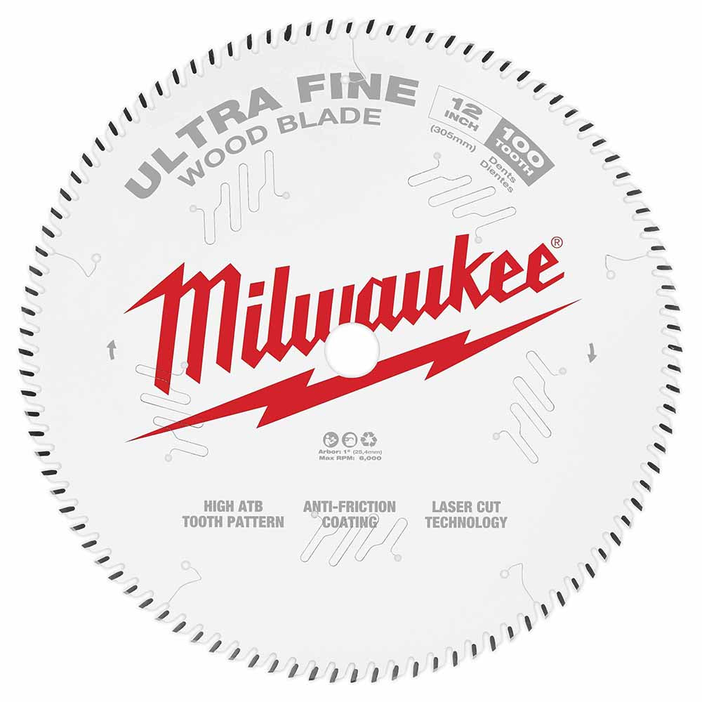 Milwaukee 48-40-1228 12" 100T Ultra Fine Finish Circular Saw Blade