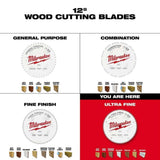 Milwaukee 48-40-1228 Ultra Fine Finish 12 in. 100 Tooth Circular Saw Blade for Wood and Plastics (1 Pack) - 8
