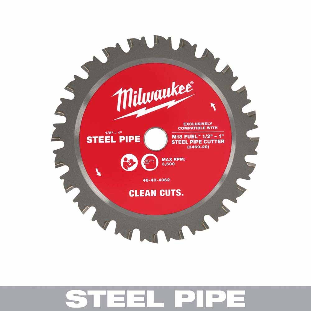 Milwaukee 48-40-4062 1/2” – 1” Steel Pipe Cutting Blade - 3