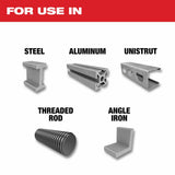 Milwaukee  48-40-4260 10" 50T METAL CSB, 5/8" - 2