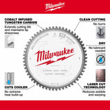 Milwaukee  48-40-4345 8" 58T ALUMINUM CSB, 5/8" - 5