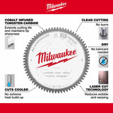 Milwaukee  48-40-4360 10" 72T ALUMINUM CSB, 5/8" - 4