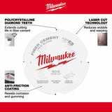 Milwaukee 48-40-7000 7-1/4" PCD/Fiber Cement Circular Saw Blade - 4