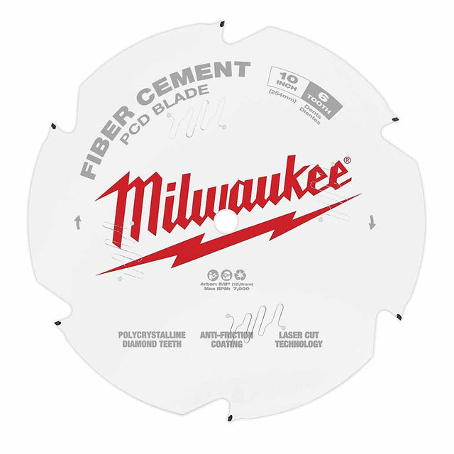 Milwaukee 48-40-7010 10" PCD/Fiber Cement Circular Saw Blade