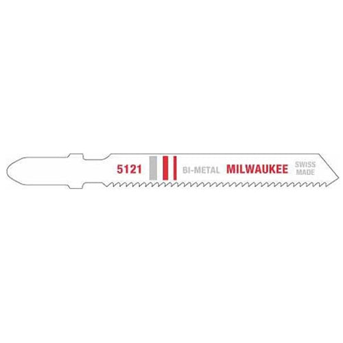 Milwaukee 48-42-5121 3" X 18 TPI, Bi-Metal Jig Saw Blades, 5-Pack