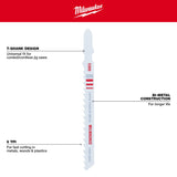 Milwaukee 48-42-5300 4" X 6 TPI, Bi-Metal Jig Saw Blades, 5-Pack - 4