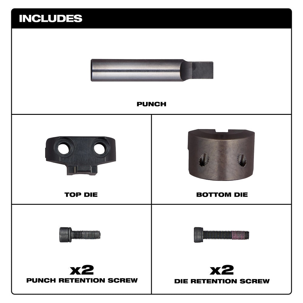 Milwaukee 48-44-0274 M18 FUEL 10Ga Nibbler Punch & Die Set - 3