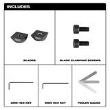 Milwaukee 48-44-2771 M12 FUEL 16 Gauge Scroll Shear Replacement Blade Set for 2487-20 (1 Set) - 2