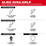 Milwaukee 48-53-3035 1-1/4" - 1-1/2" Carbide Chain Knocker for 1/4" Chain Snake Cable - 4