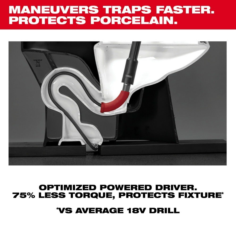 Milwaukee 48-53-3576 TRAPSNAKE 6' Toilet Auger Cable - 6