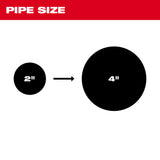 Milwaukee 48-53-3839 2" - 4" Head Attachment Kit For 7/8" Sectional Cable - 4