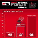 Milwaukee 48-59-1300 M18 REDLITHIUM FORGE HD12.0 Starter Kit - 6