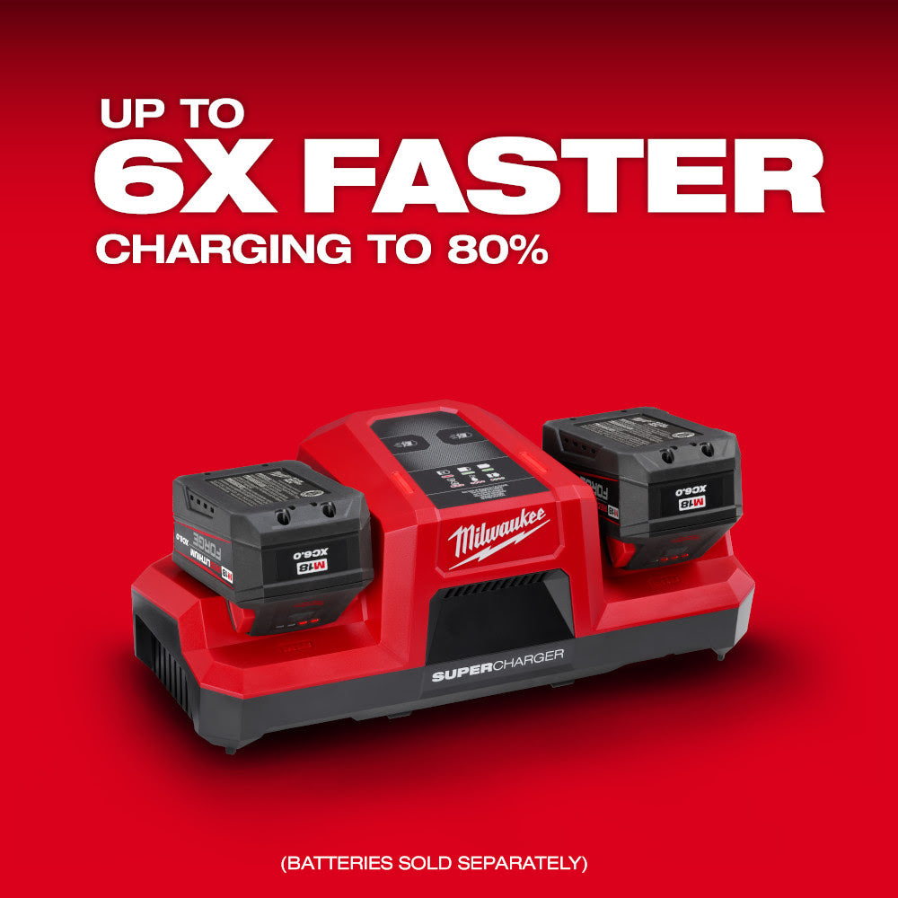 Milwaukee 48-59-1815 M18 Dual Bay Simultaneous Super Charger - 2