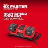 Milwaukee 48-59-1816 M18 Dual Bay Simultaneous Super Charger w/ 4 Point Mounting - 3