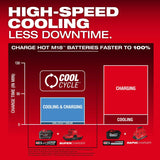 Milwaukee 48-59-1818 M18 and M12 Four Bay Simultaneous Super Charger with PACKOUT Compatibility - 6