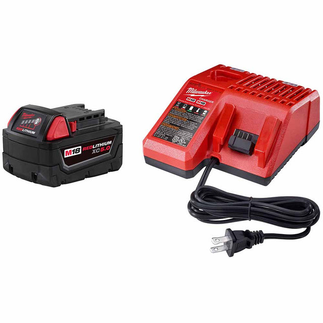 Milwaukee 48-59-1850 M18 REDLITHIUM XC 5.0 System Starter Kit