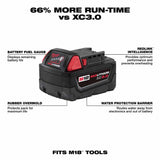 Milwaukee 48-59-1850 M18 REDLITHIUM XC 5.0 System Starter Kit - 6