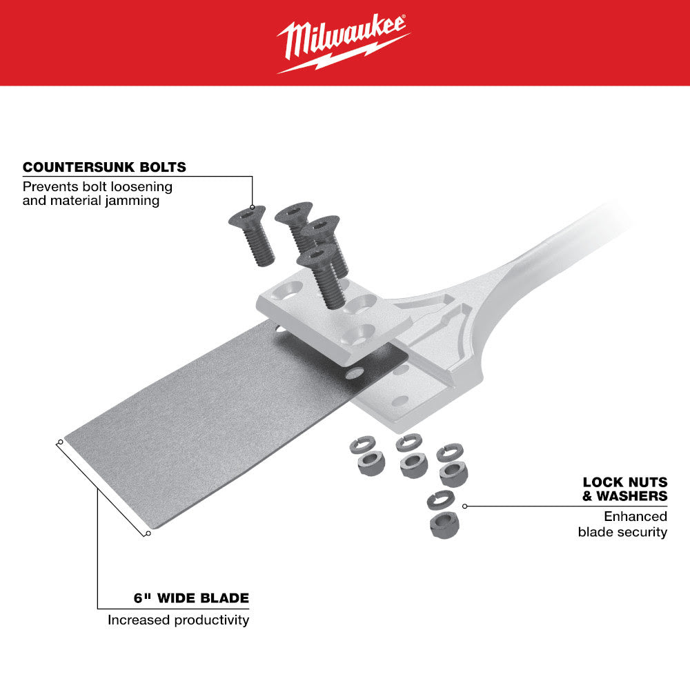 Milwaukee 48-62-1912 SDS MAX SLEDGE Floor Scraper Replacement Kit - 5