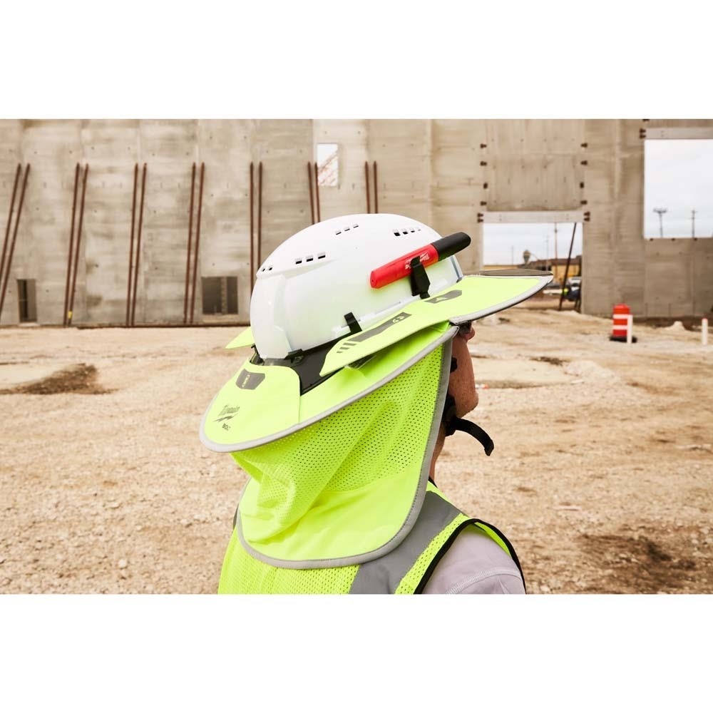 Milwaukee 48-73-1078 BOLT Sun Visor with Sunshade - 360 Degree UV Protection - 10