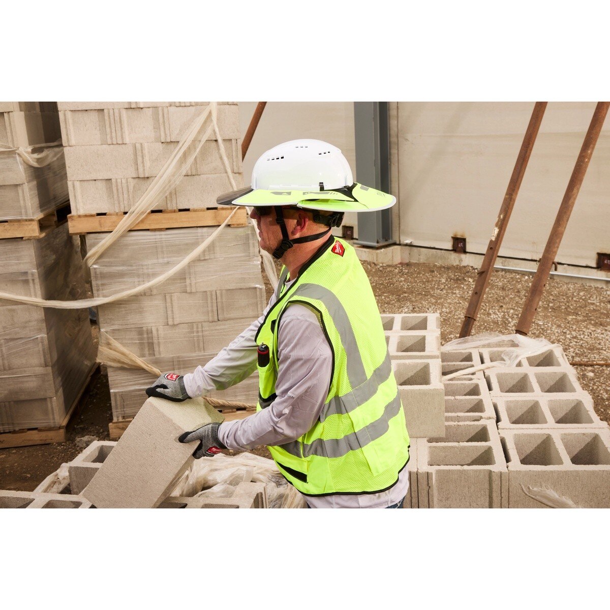 Milwaukee 48-73-1079 BOLT Sun Visor 360 Degree UV Protection for Helmets and Hard Hats 12 in L - 4