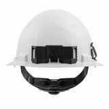 Milwaukee 48-73-1100 White Front Brim Hard Hat with 4PT Ratcheting Suspension – Type 1 Class E - 3