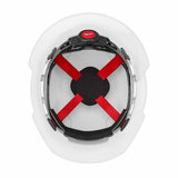 Milwaukee 48-73-1101 White Full Brim Hard Hat with 4PT Ratcheting Suspension – Type 1 Class E - 5