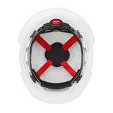 Milwaukee 48-73-1101 White Full Brim Hard Hat with 4PT Ratcheting Suspension – Type 1 Class E - 5