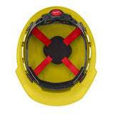 Milwaukee 48-73-1102 Yellow Front Brim Hard Hat with 4PT Ratcheting Suspension – Type 1 Class E - 5