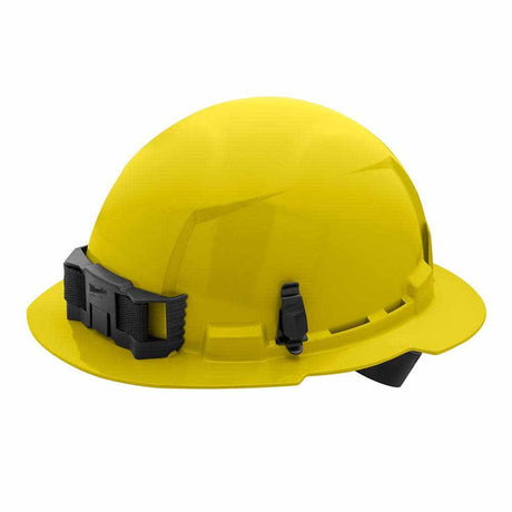 Milwaukee 48-73-1103 Yellow Full Brim Hard Hat with 4PT Ratcheting Suspension – Type 1 Class E