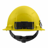 Milwaukee 48-73-1103 Yellow Full Brim Hard Hat with 4PT Ratcheting Suspension – Type 1 Class E - 3