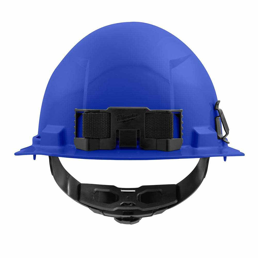 Milwaukee 48-73-1104 Blue Front Brim Hard Hat with 4PT Ratcheting Suspension – Type 1 Class E - 3