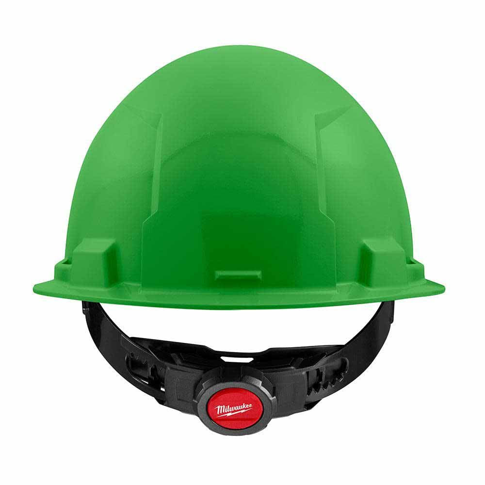 Milwaukee 48-73-1106 Green Front Brim Hard Hat with 4PT Ratcheting Suspension – Type 1 Class E - 2