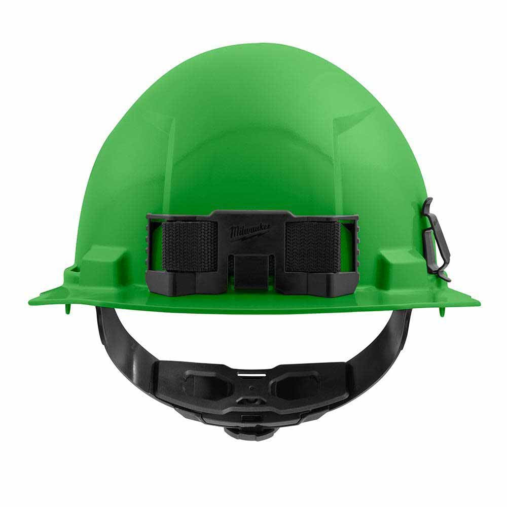 Milwaukee 48-73-1106 Green Front Brim Hard Hat with 4PT Ratcheting Suspension – Type 1 Class E - 3